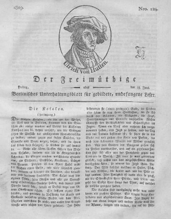 Nro. 124., Freitag, den 23. Juni 1809