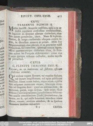 CXVI. Traianus Plinio S.
