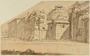 Die Thermen des Diokletian, vom Süden her gesehen