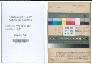 Entnazifizierung Karl Struck , geb. 08.11.1898 (Beamter)