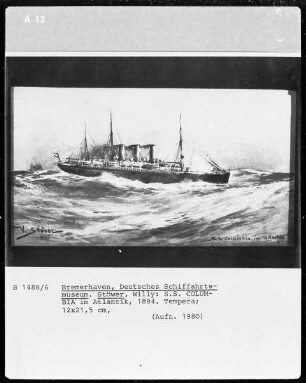 "S S Columbia" im Atlantik