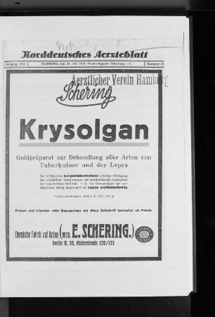 Nr. 21 1924 : Jahrgang 1924 Hamburg, den 20.Juli 1924 Nummer 21