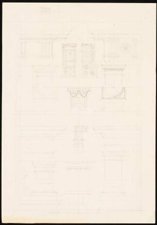 Details dorischer und ionischer Tempel: Details