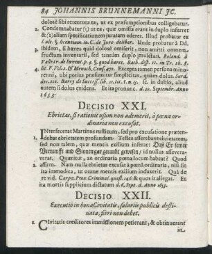 Decisio XXI - XL