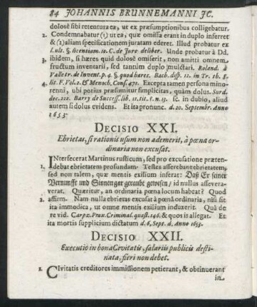 Decisio XXI - XL
