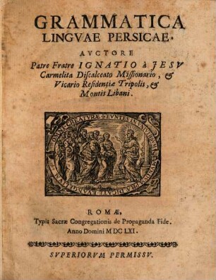 Grammatica linguae Persicae