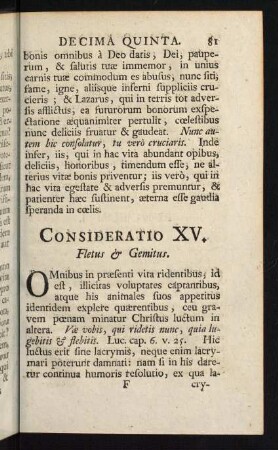 81-107, Consideratio XV. - COnsideratio XVIII.