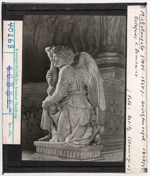 Michelangelo: Bologna, San Domenico, Marmorschrein des Hl. Dominikus, Leuchterengel (nicht freigestellt)