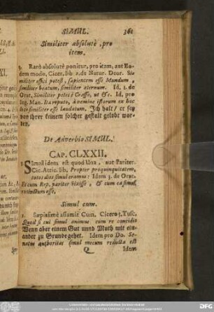 De Adverbio Simul. Cap. CLXXII.