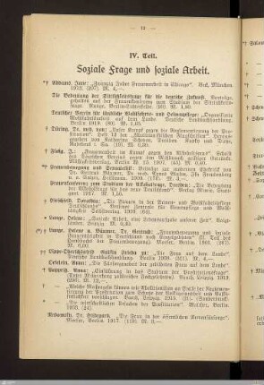IV. Soziale Frage und soziale Arbeit