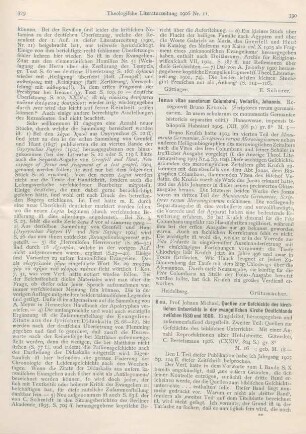 330-334 [Rezension] Reu, Johann Michael, Quellen zur Geschichte des kirchlichen Unterrichts in der evangelischen Kirche Deutschlands zwischen 1530 und 1600. 2. Teil
