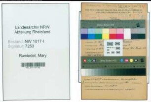 Entnazifizierung Mary Ruwiedel , geb. 23.04.1890 ()