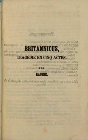 Britannicus : [tragédie en cinq actes]
