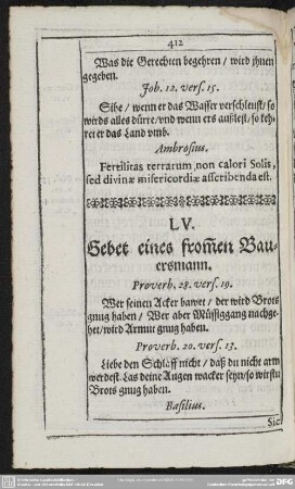 LV. Gebet eines from[m]en Bauersmann