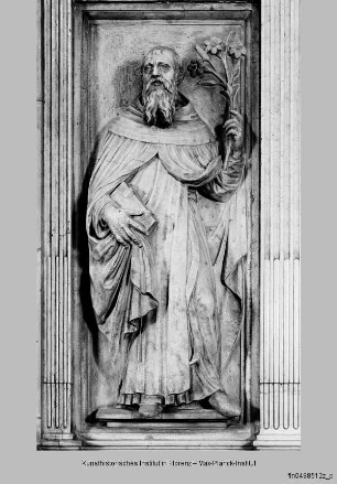 Hochaltar mit seitlichen Schranken : Altarretabel (Chorseite)