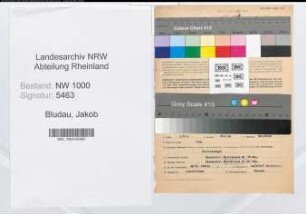 Entnazifizierung Jakob Bludau, geb. 08.07.1903 (Registrator)