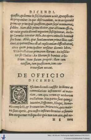 De Officio Dicendi