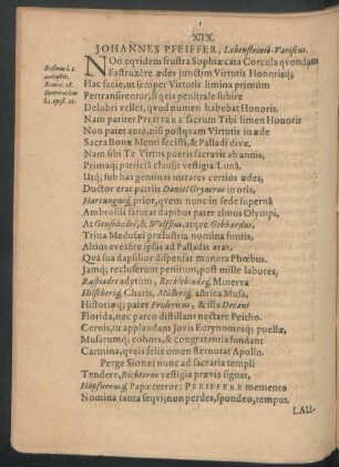 IX. [XVIII]. Johannes Pfeiffer, Lobensteinio-Variscus.