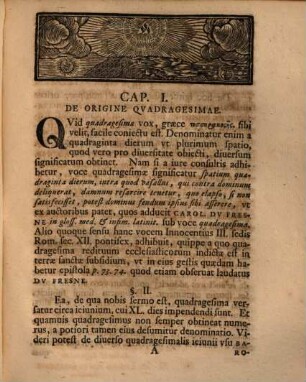 Dissertatio Historico-Theologica De Ieivnio Qvadragesimali