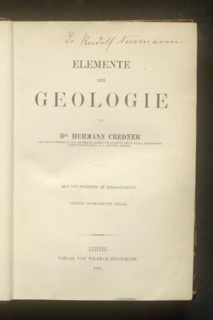 Elemente der Geologie : mit 579 Figuren in Holzschnitt