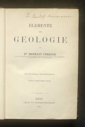 Elemente der Geologie : mit 579 Figuren in Holzschnitt