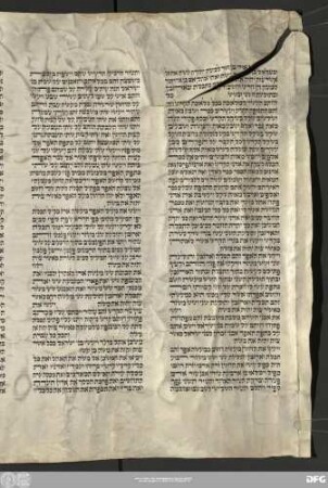 [Torah, Shemot 38,22 - Devarim 17,11] - Bibliothek der Deutschen Morgenländischen Gesellschaft, Hs. Cod. Hebr. 10