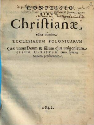 Confessio fidei Christianae