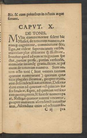 Caput. X. De Tonis.