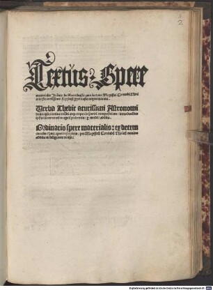 Textus Spere materialis Joannis de Sacrobusto