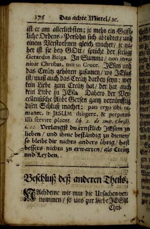 Beschluß deß anderen Theils.