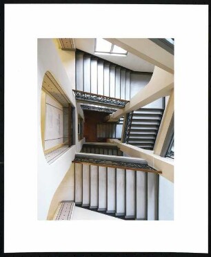 Landesversicherungsanstalt, Berlin: Innenansicht Treppenhaus total, 2009