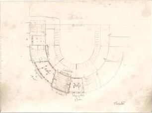 Hildebrand, Adolf von; Wien (Österreich); Theaterbau für Wien - Bühne (Grundriss)