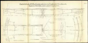 Drehscheibe von 12 m Durchmesser mit eisernem Fundament.