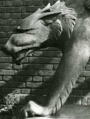 Ernst Barlach, Löwe, aus: Der Geistkämpfer, Bronze, 1928, Nikolaikirche, Kiel