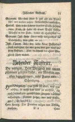 Zehender Auftritt.