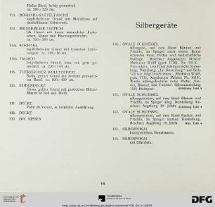 Silbergeräte (Nr. 140-144)