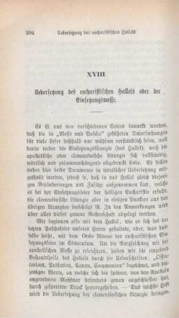 294-309 Uebersetzung des eucharistischen Hallels oder der Einsetzungsmesse
