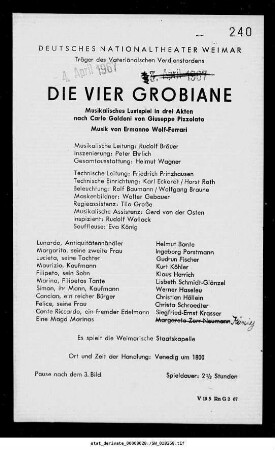 Die vier Grobiane