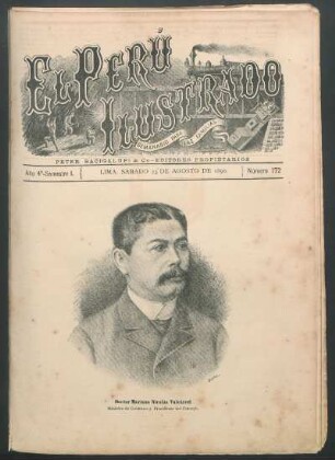 [Retrato de] Doctor Mariano Nicolás Valcárcel. Ministro de Gobierno y Presidente del Consejo.