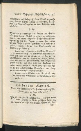 Siebentes Kapitel. Von dem eigentlichen Aufforderungsprozesse. (Provocatio ex lege diffamari)