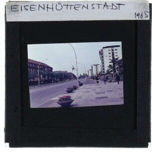 7. Arbeiterfeststpiele, Bez. Frankfurt, 1965,Arbeiterfestspiele der DDR,Eisenhüttenstadt, Lindenallee (ehem. Leninallee)