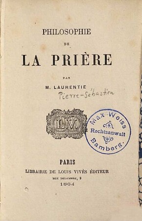 Philosophie de la prière