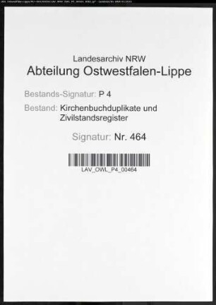 Kirchenbuchduplikat der katholischen Gemeinde Enkhausen, Amt Balve (GHT 1808-1817). (Gemeinde: Enkhausen, Amt Balve)