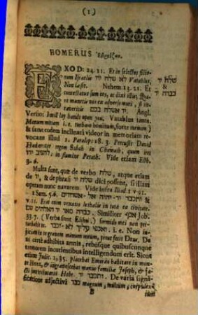 Homerus hebraïzōn : sive, comparatio Homeri cum scriptoribus sacris quoad normam loquendi ; subnectitur Hesiodus homērzōn
