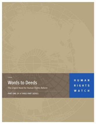 Libya : words to deeds : the urgent need for human rights reform