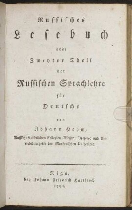 2: Russisches Lesebuch
