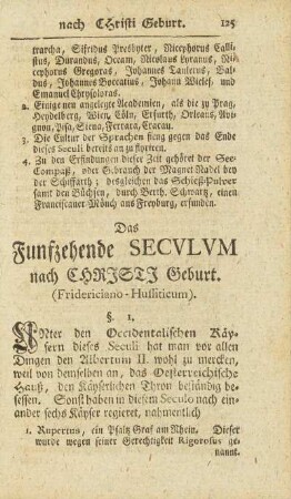 Das Funfzehende Secvlvm nach Christi Geburt (Fridericiano-Hussiticum)