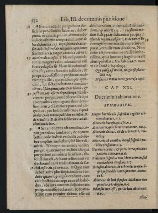Cap XXI. De criminis abiuratione
