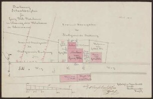 Ihle, Georg, Steinhauer Bau eines Wohnhauses mit Anbau