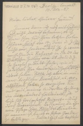 Brief an Robert Musiol : 10.12.1887
